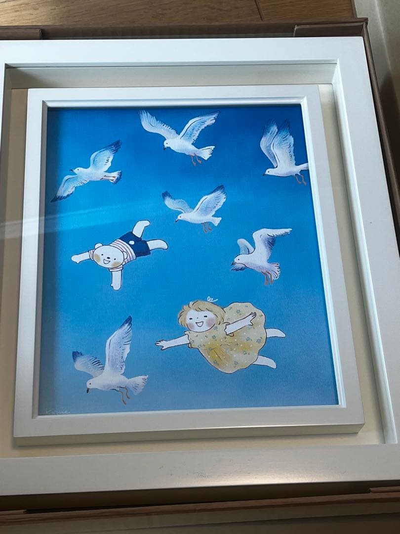 kazue アクリル画かもめ Canvas Art Series