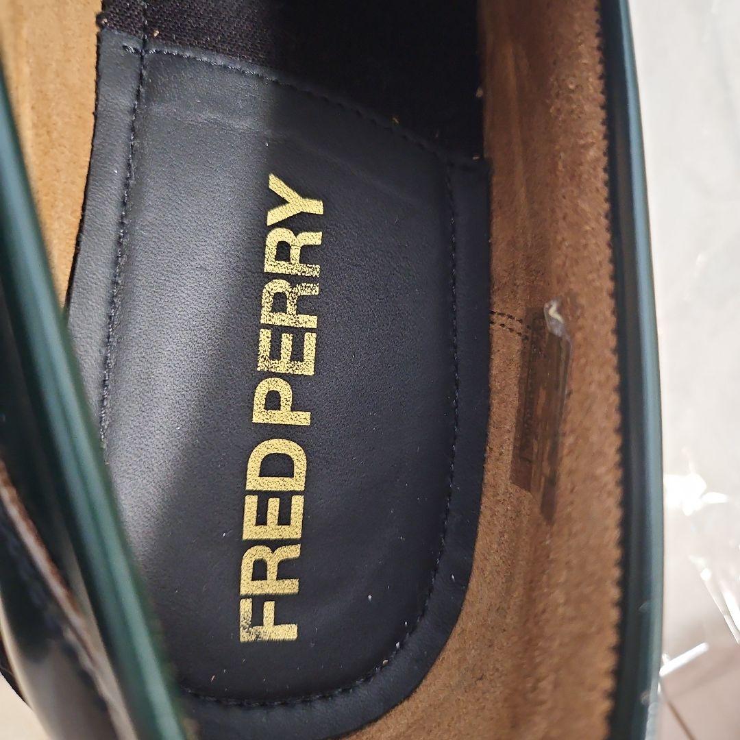 FRED PERRY ダークグリーン ローファー　24cm