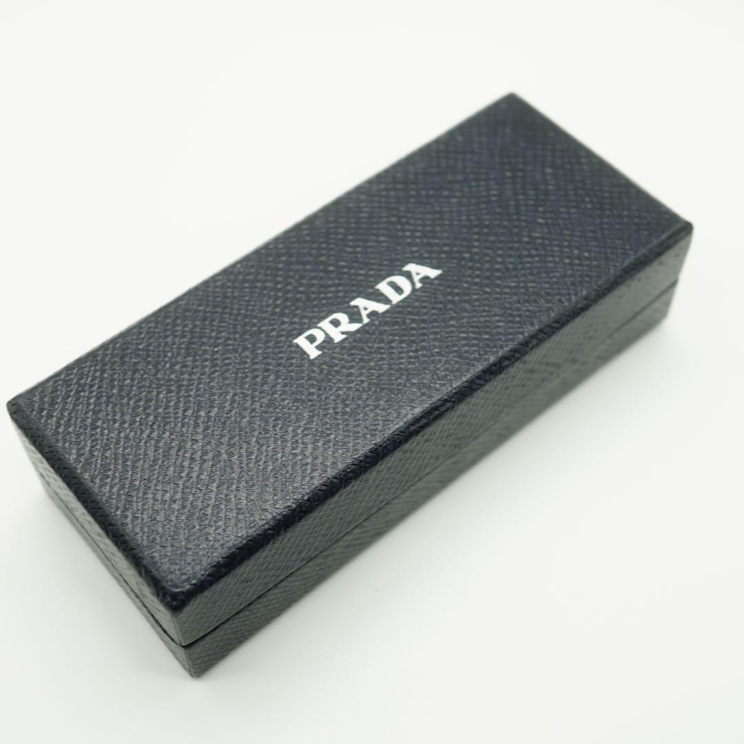 PRADA サフィアーノレザー キーリング　キーホルダー　ネイビー