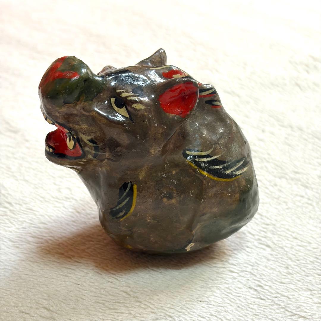 戦前　琉球張子　猪起き上がり　矢賀宗友　だるま　郷土玩具　民藝