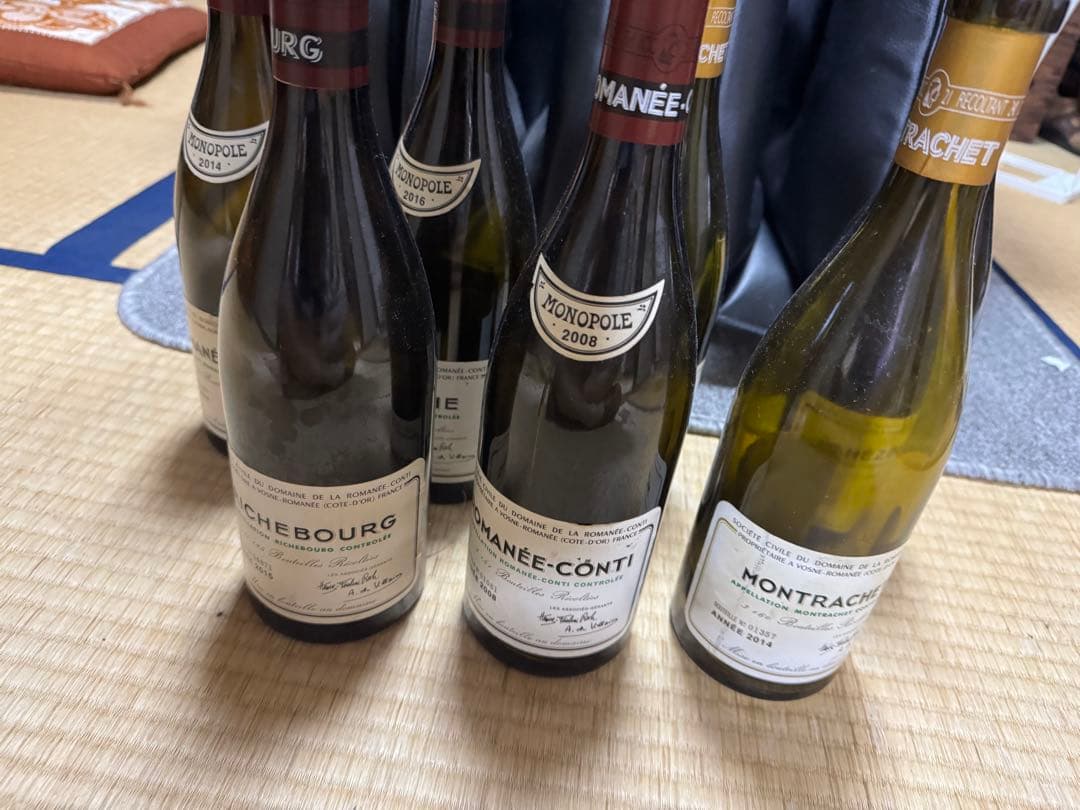 ロマネコンティ空瓶7本