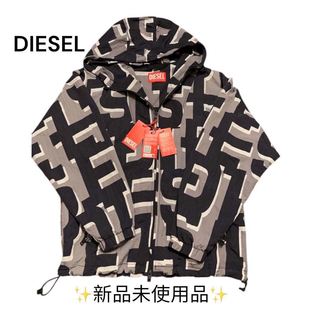 DIESEL ロゴパターン ナイロンジャケット 新品