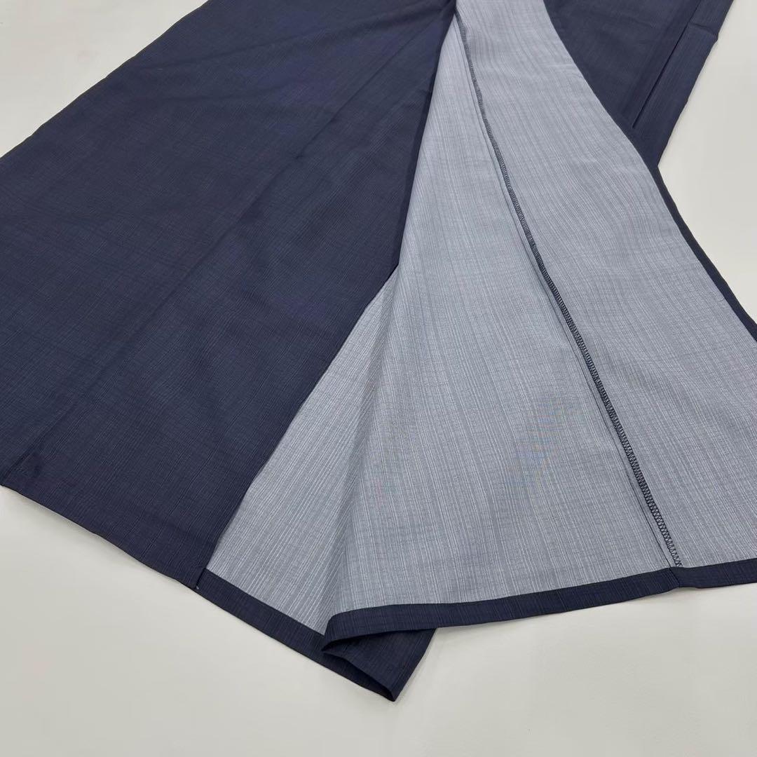 浴衣　夏　単着物　紺色　吸湿速乾　　クール素材　浴衣単品　0715⑥