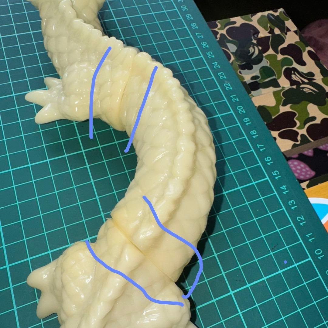 M1号　マンダ　第一期　緑　ピンク　蓄光版スタンダードサイズ　ソフビ　3体