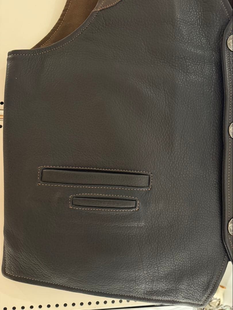 美品 CORONADO LEATHER コロナドレザー　USA ベスト バイソン