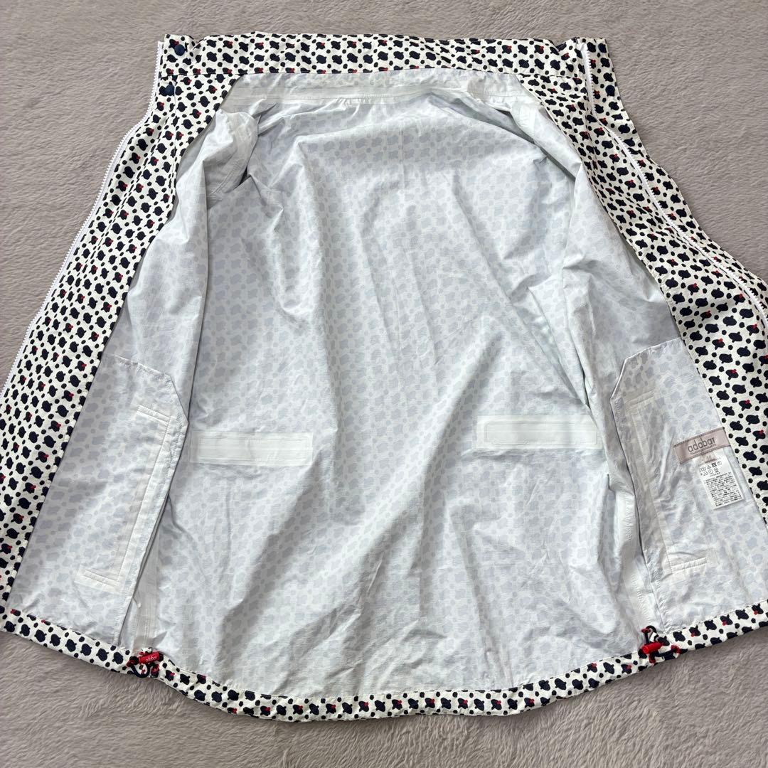 adabat アダバット 幾何学柄 レインブルゾン ジャケット コンパクト XL