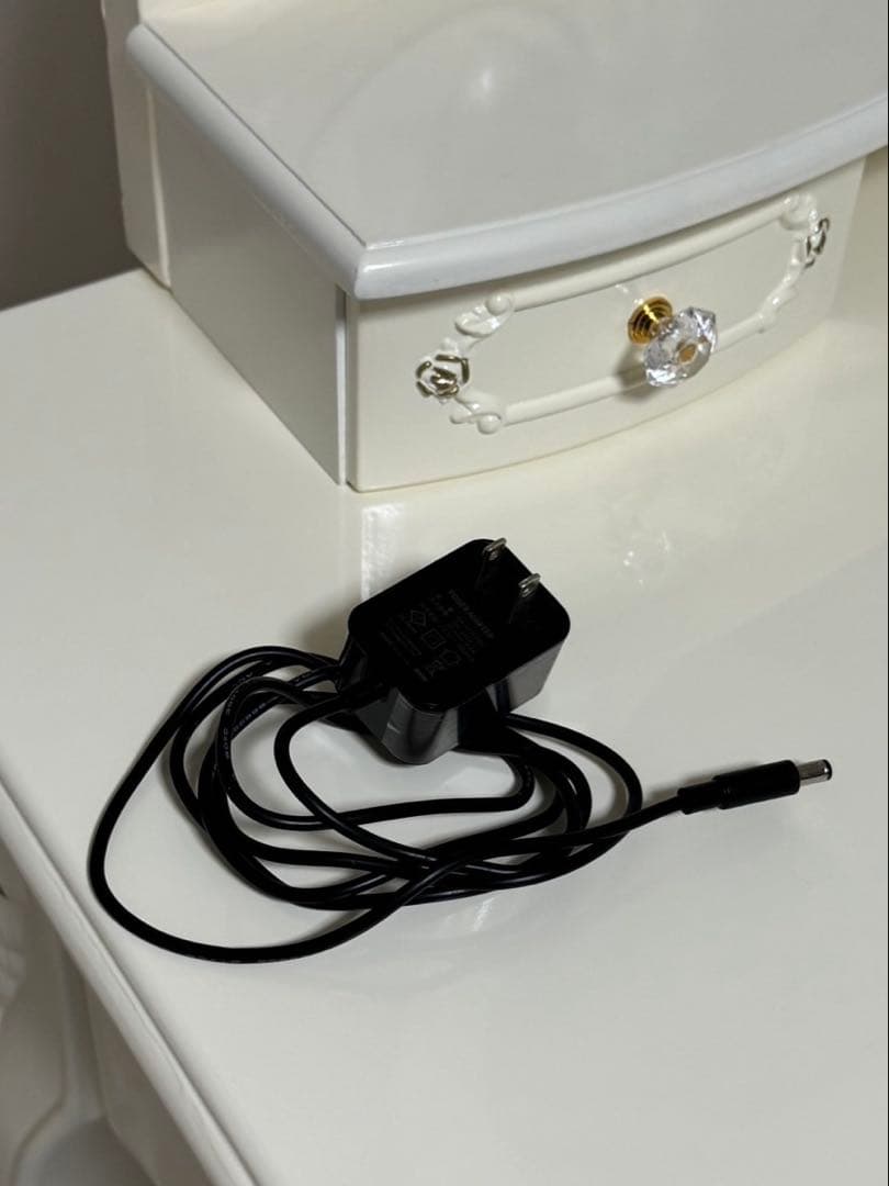 LEDミラー付きロココ調アンティーク可愛いドレッサー化粧台 横幅100cm