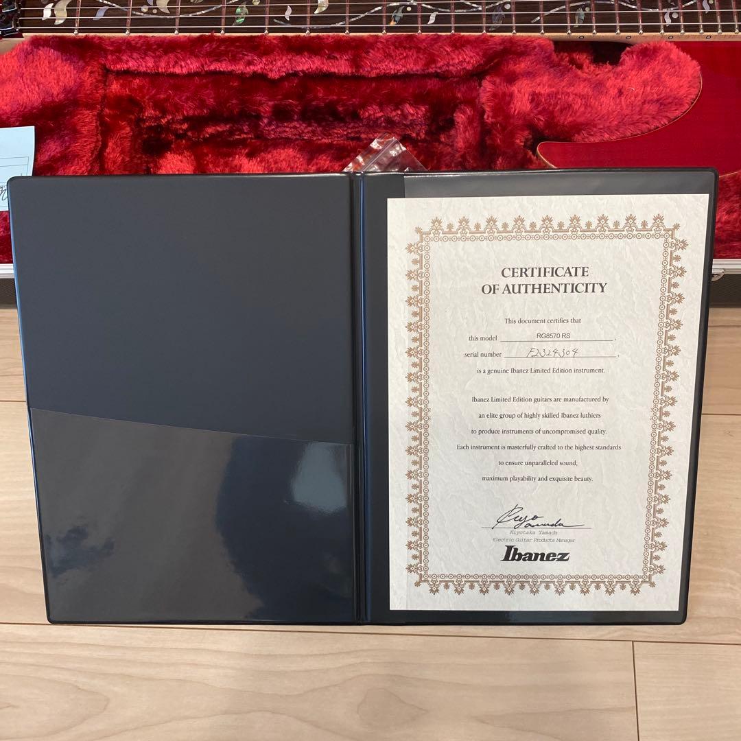Ibanez j.custom RG8570-RS ハードケース付
