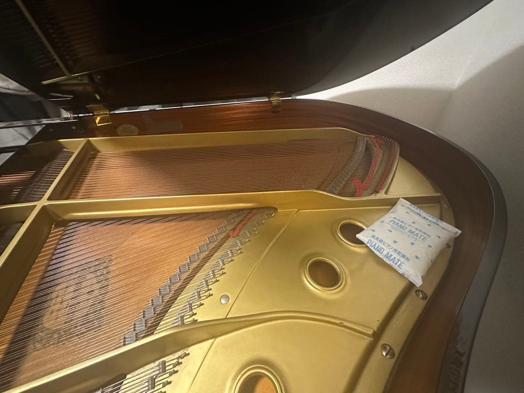 黒色 グランドピアノ カバー付き YAMAHA C3 3370587 2本ペダル