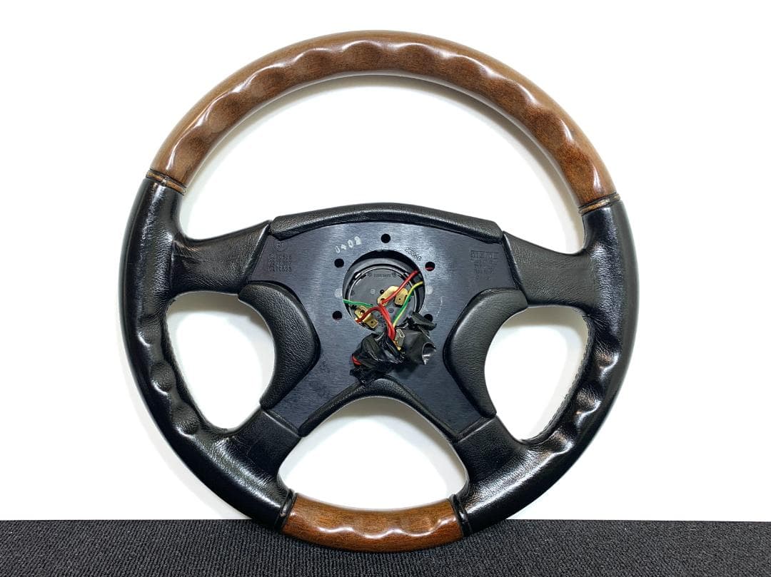 モモ オリンピック 3 ステアリング 35Φ 希少モデル ウッド レザー 当時物
