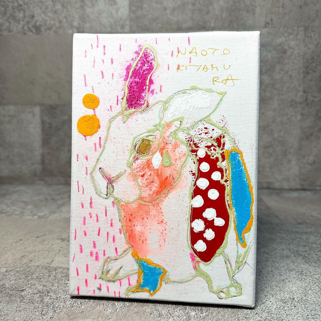 【原画 肉筆】北村直登 5620 「からっけつの空っ風 ウサギ」 SMサイズ