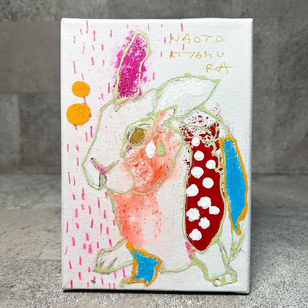 【原画 肉筆】北村直登 5620 「からっけつの空っ風 ウサギ」 SMサイズ