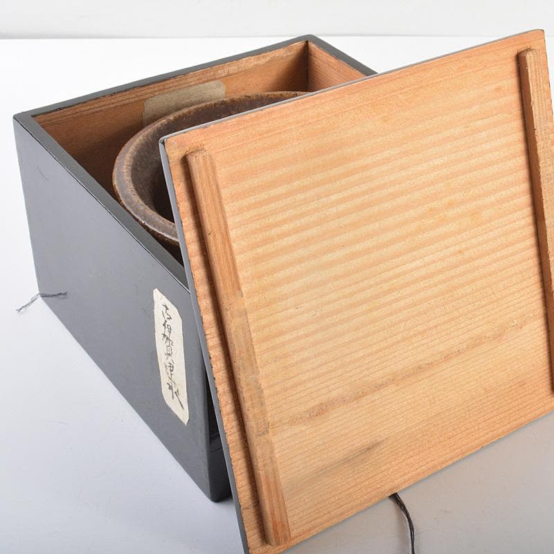 茶道具　伊賀焼　古伊賀　建水　時代箱　M　R7012