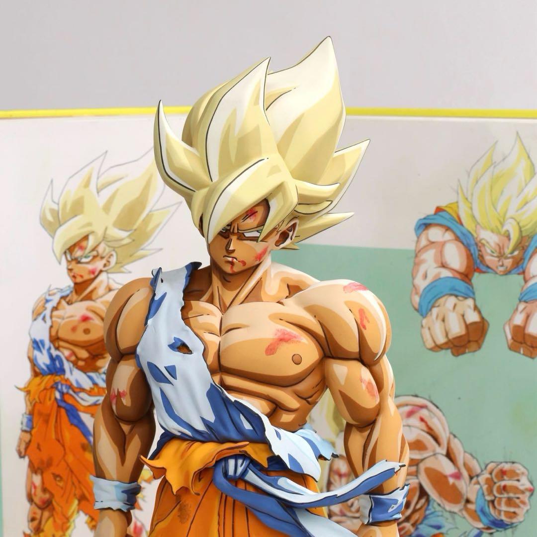 ドラゴンボールSMSP サイズ 伝説の超サイヤ人 孫悟空 リペイント 二次元彩色