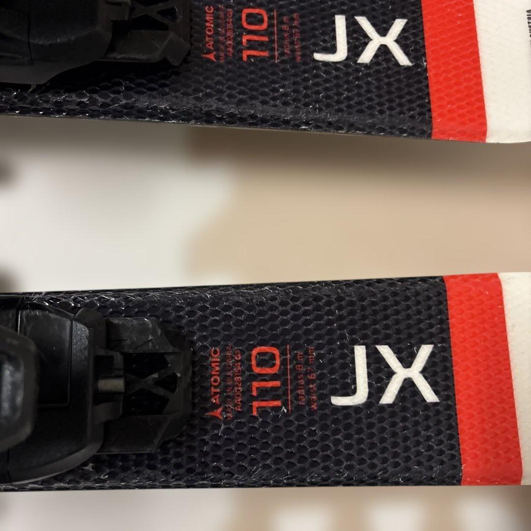 ATOMIC JX 110 スキー板とポールセット