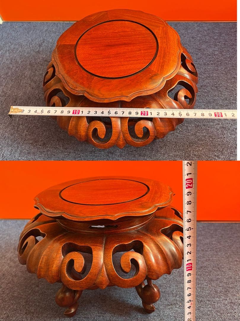 1049 唐木　花台　美品