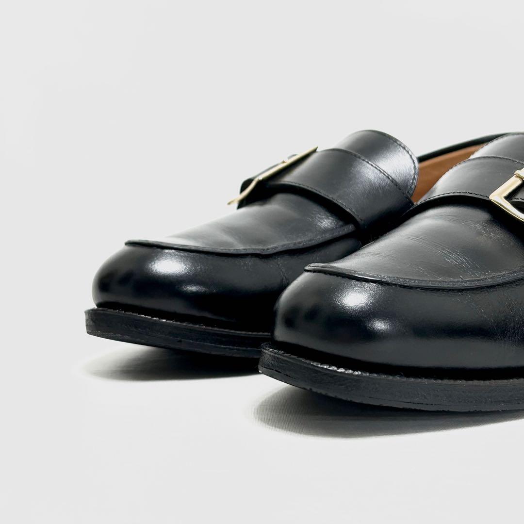 ■裏張り新品 定4万 ジャランスリワヤ 4 23 36 ローファー 黒 バックル