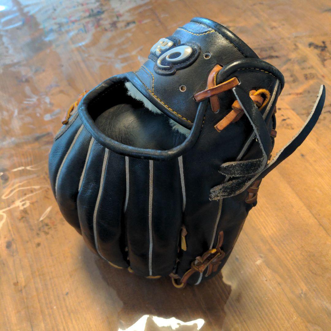 asics 硬式野球外野グローブ 黒