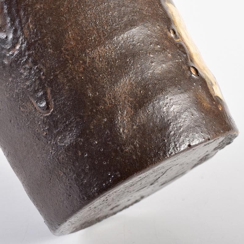 茶道具　尾形乾山作　竹文　茶入　袱紗付　玄々斎極め箱　M　R7707