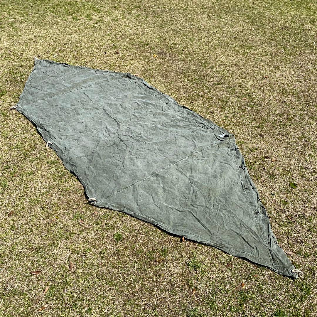 w*y様 USパップテント⑤　アメリカ軍　軍幕　ハーフシェルター２枚　ポール・ペ