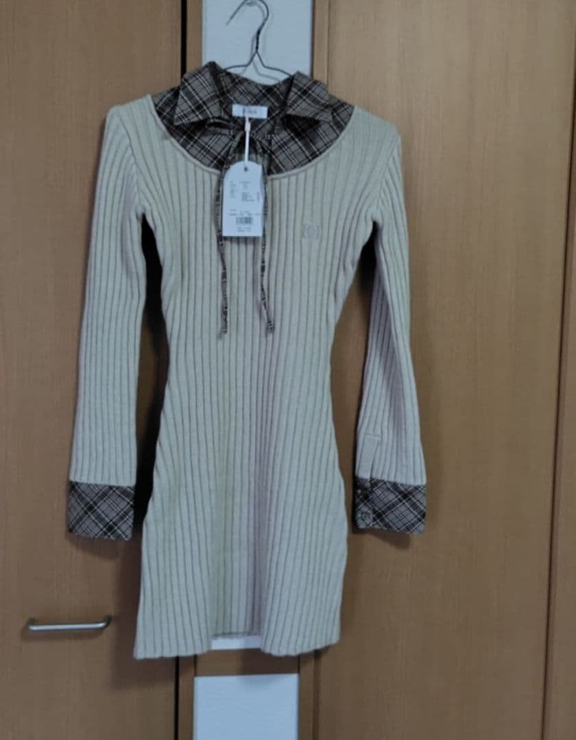 Daritch レイヤードライクニットミニワンピース