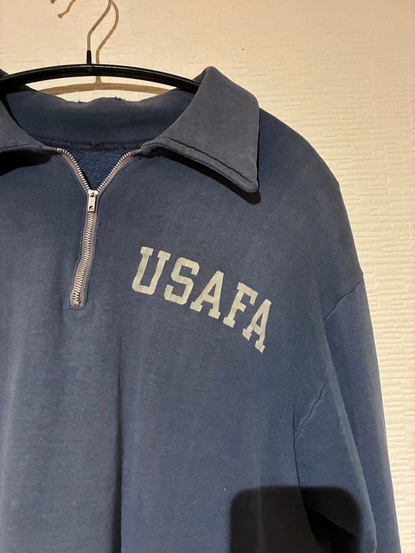50-60s ヴィンテージ USAFA ハーフジップスウェット