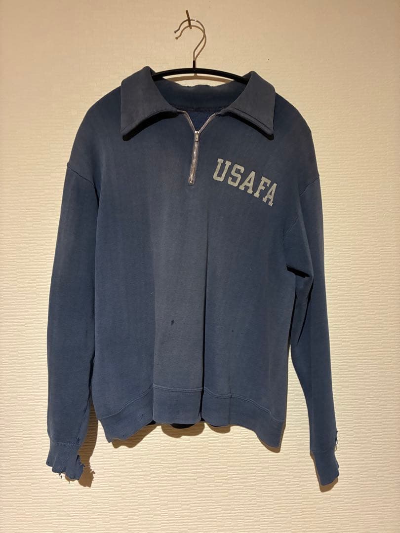 50-60s ヴィンテージ USAFA ハーフジップスウェット