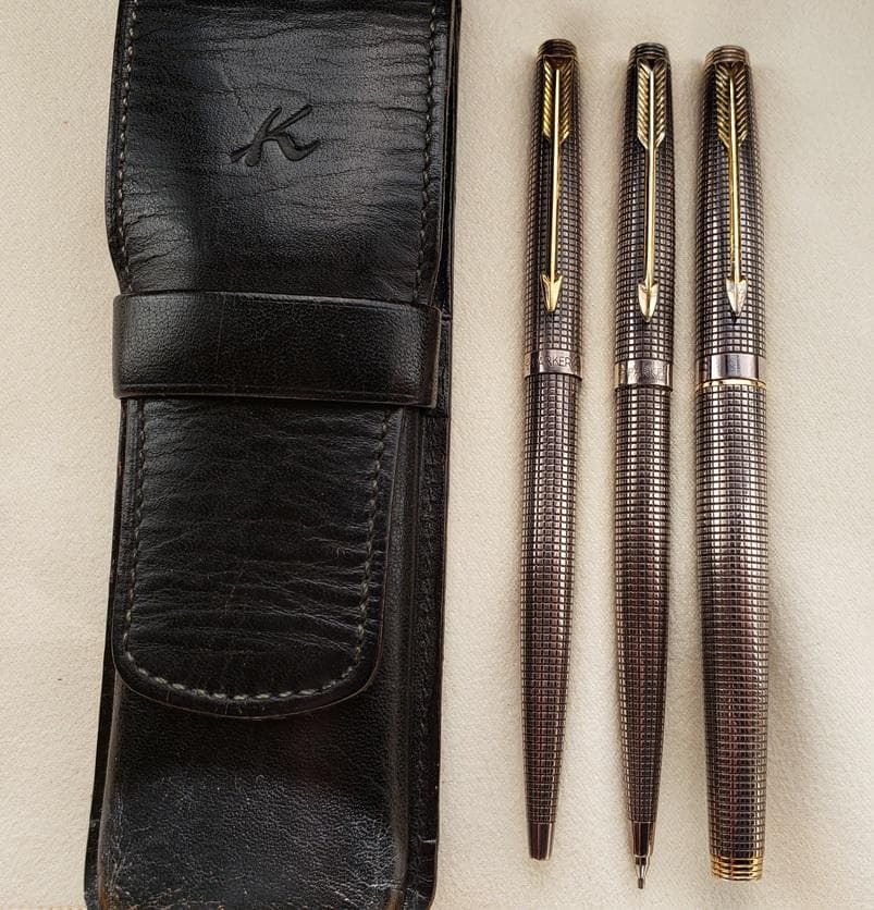 PARKER　75　スターリングシルバー　ボールペン他3本セット　中古品
