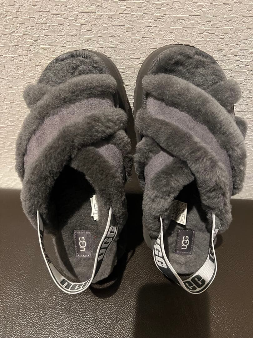 UGG ファーサンダル グレー EU 39