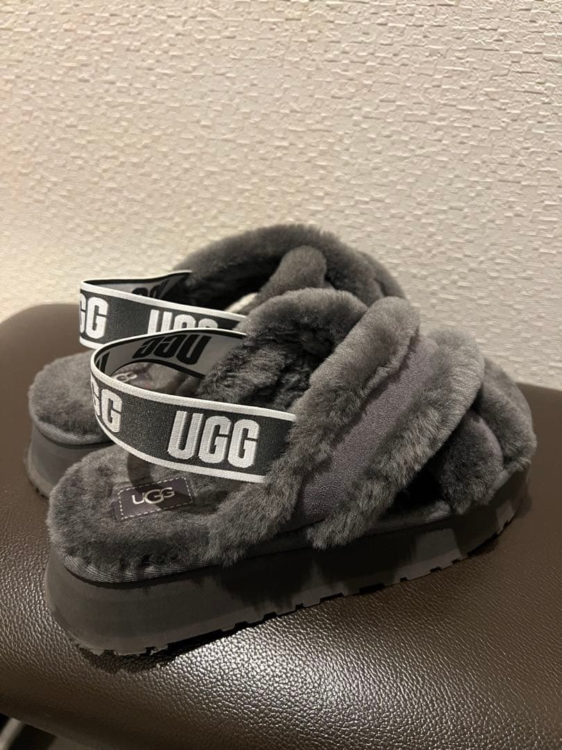 UGG ファーサンダル グレー EU 39