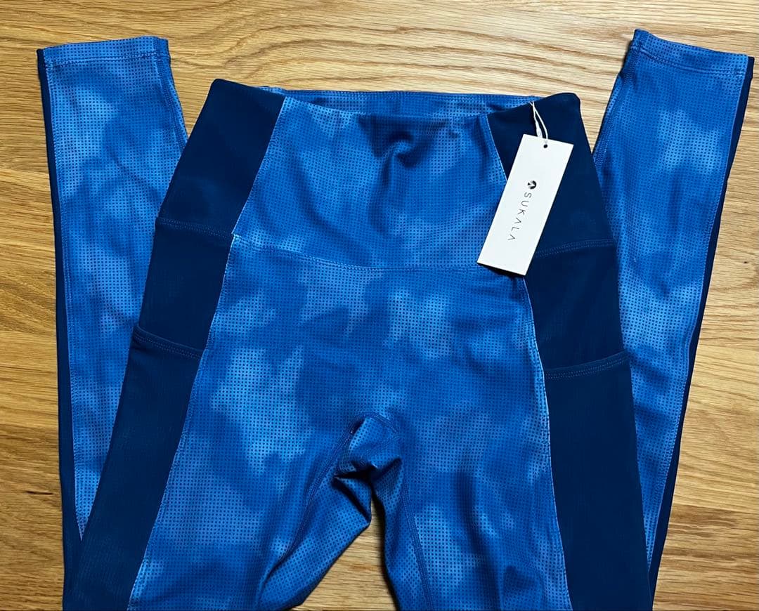 【未使用】【SUKALA】ドットプリント ヨガウェアセット タグ付き