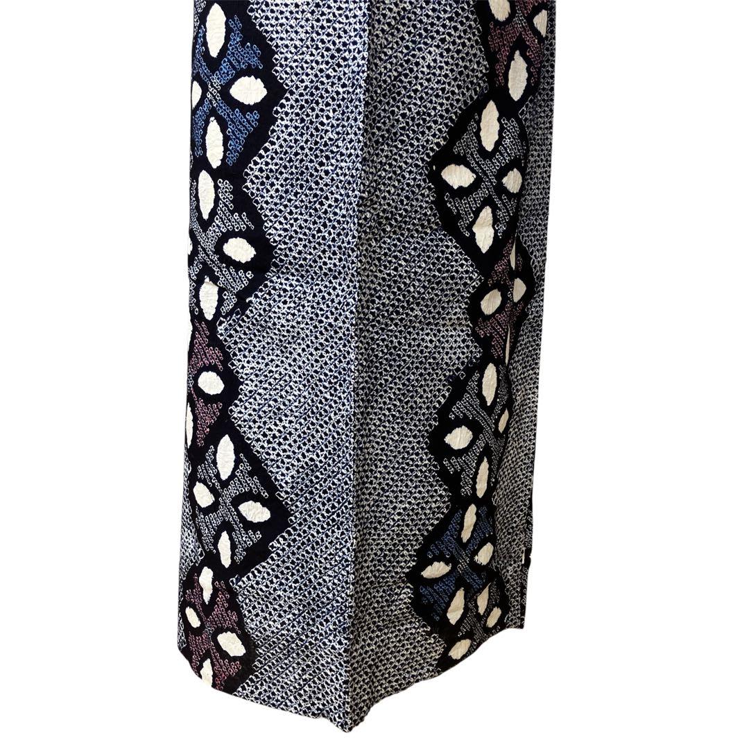 ◎mk-0091　有松鳴海　絞り浴衣　有松絞り　ゆかた　ｋ-7-25