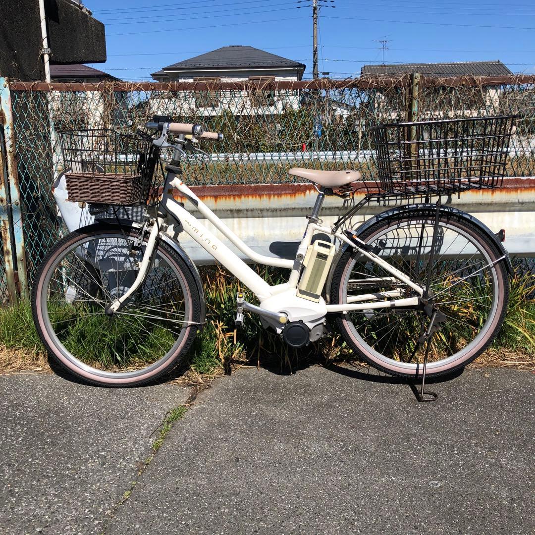 [479]送料無料 ヤマハ電動自転車 PAS mina パスミナ 黒バッテリー