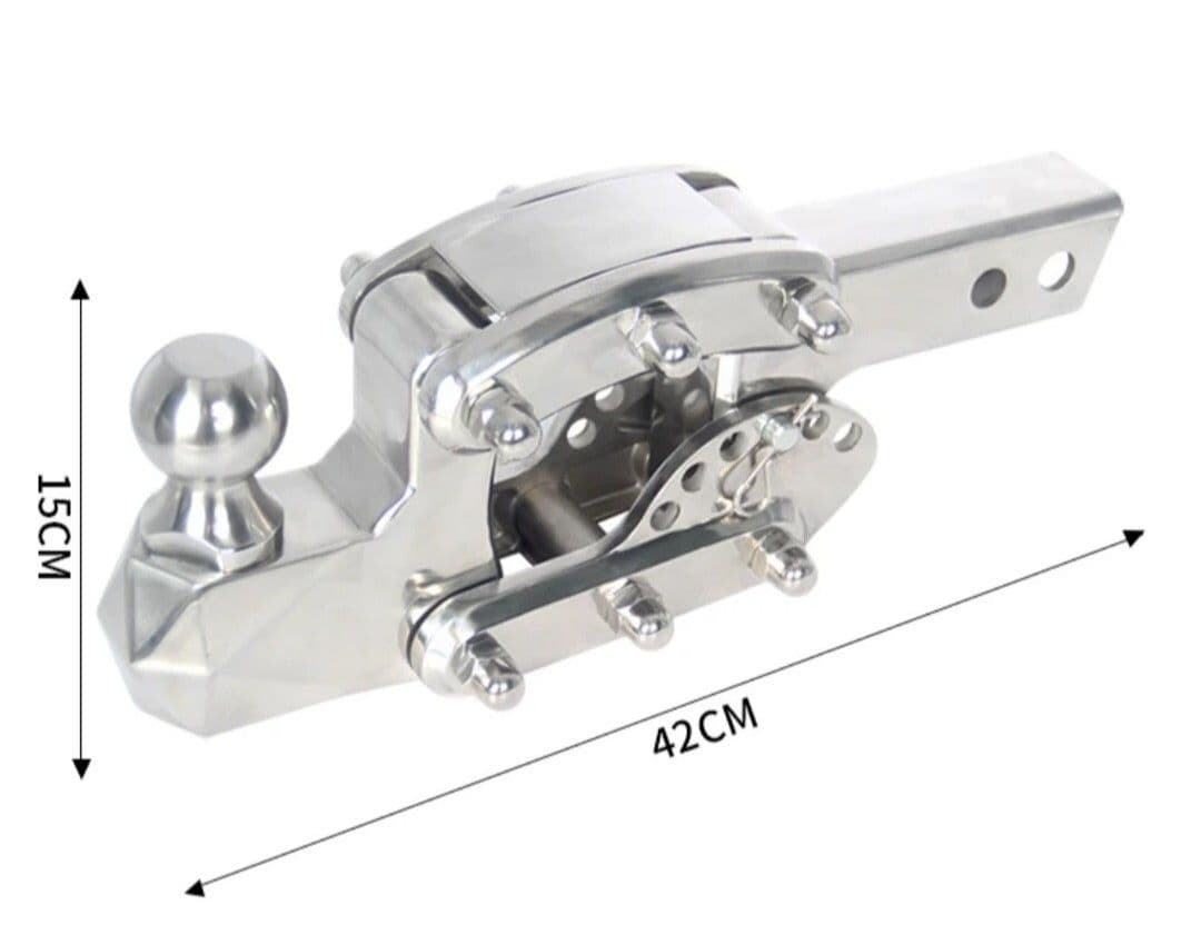 【送料無料】ハマー　H1 H2 H3 ビッグヒッチメンバー　2インチ　メッキ