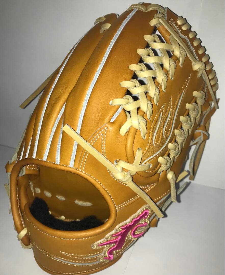 ryu 硬式内野手グラブ! ピンク×ゴールド!