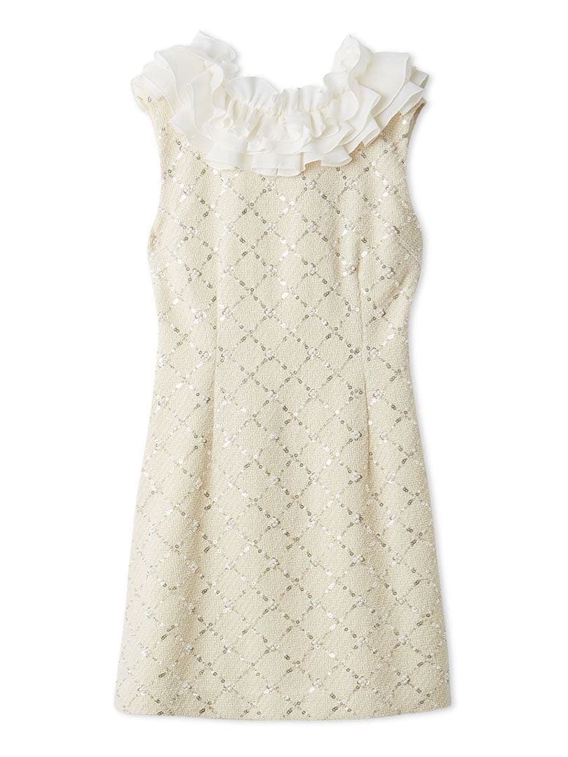 LILY BROWN L.B CANDY フリルカラー付き2wayミニワンピース