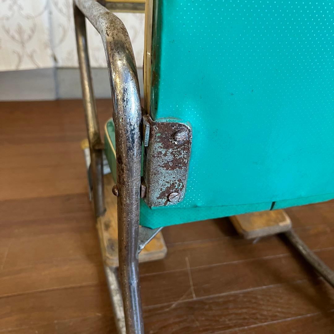 【アンティーク】昭和レトロ ロッキングベビーチェア 赤ちゃん椅子 遊具付き