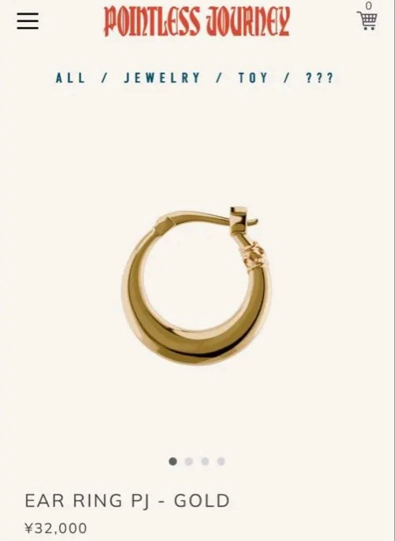 アクセサリー EAR RING PJ - GOLD