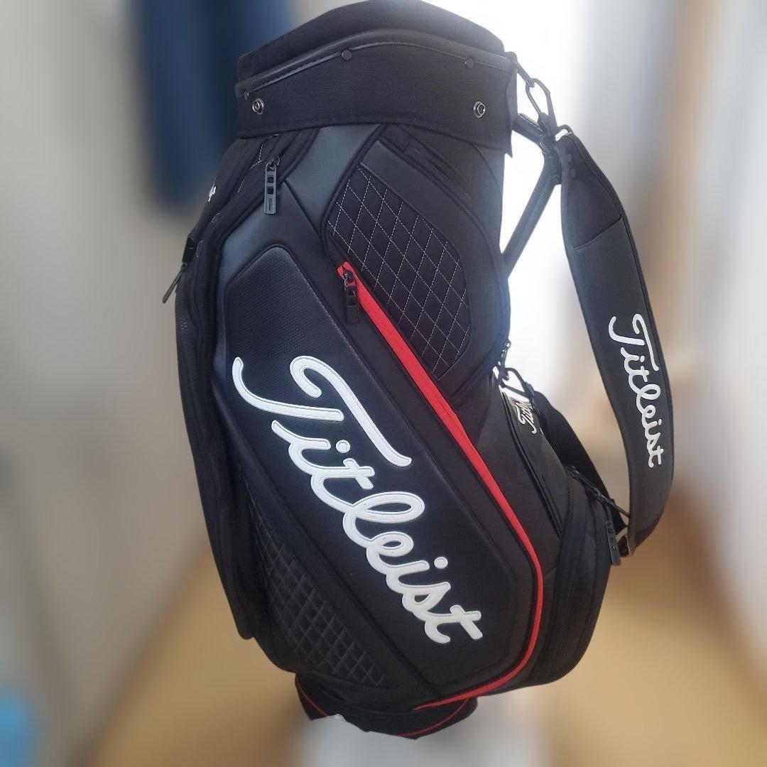 Titleist ゴルフバッグ ブラック/レッド