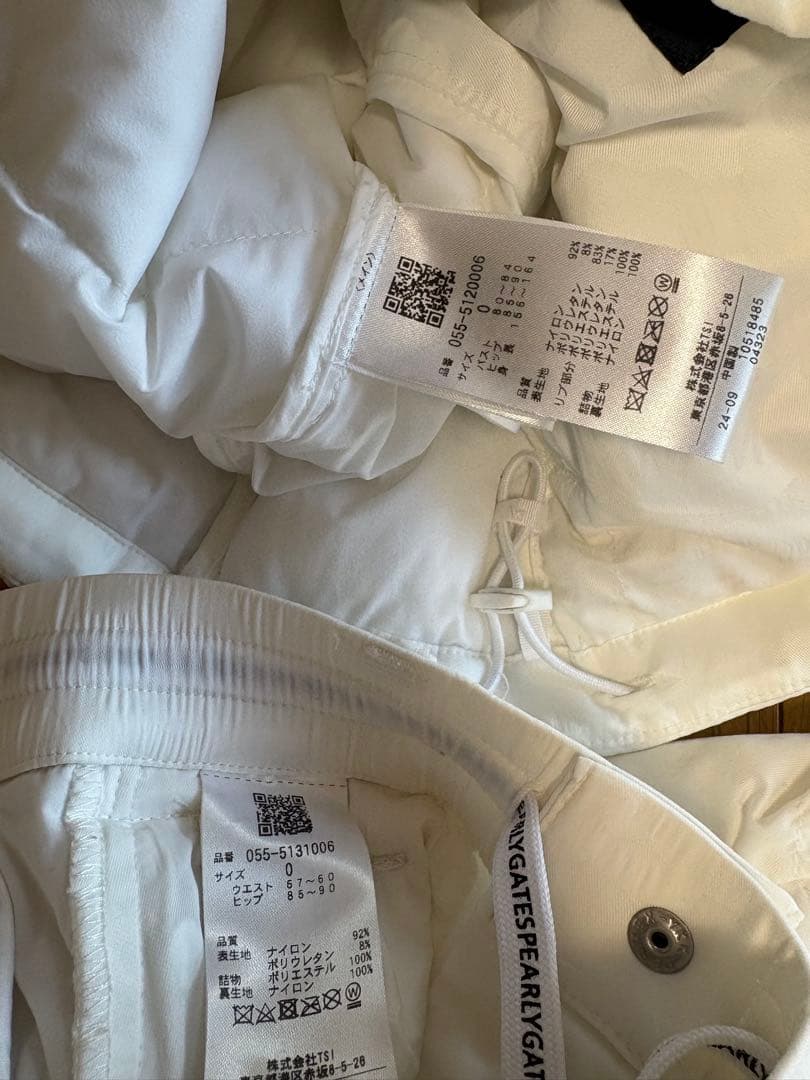 PEARLY GATES ホワイトジャケットパンツセット M