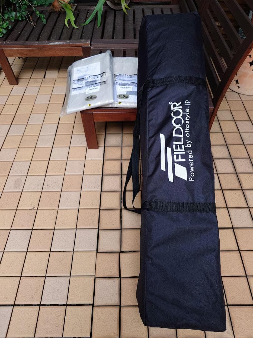 新品未使用 FIELDOOR ワンタッチタープ テント 2.5 x 2.5強化版