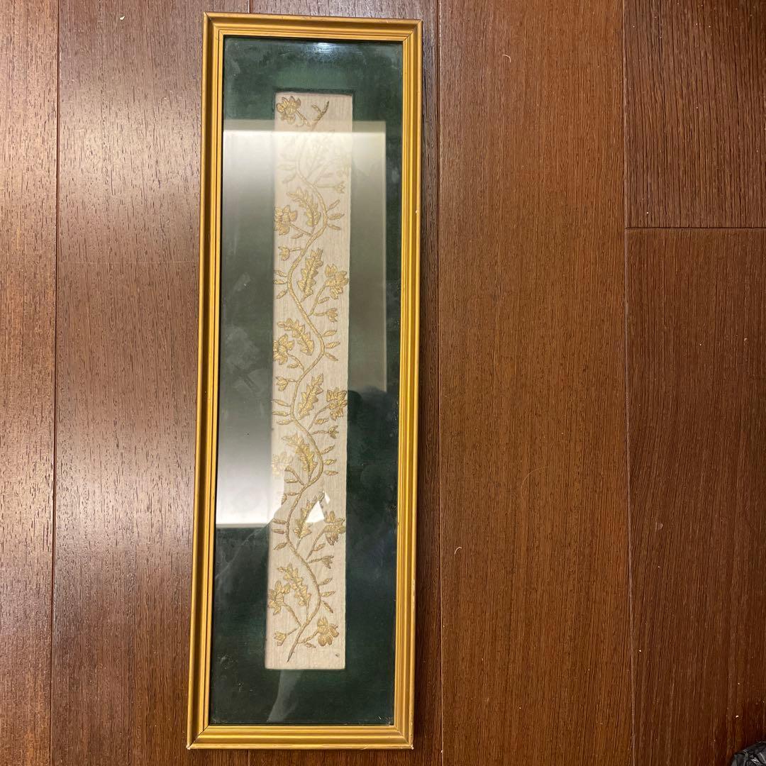 刺繍絵画　タペストリー　アンティーク