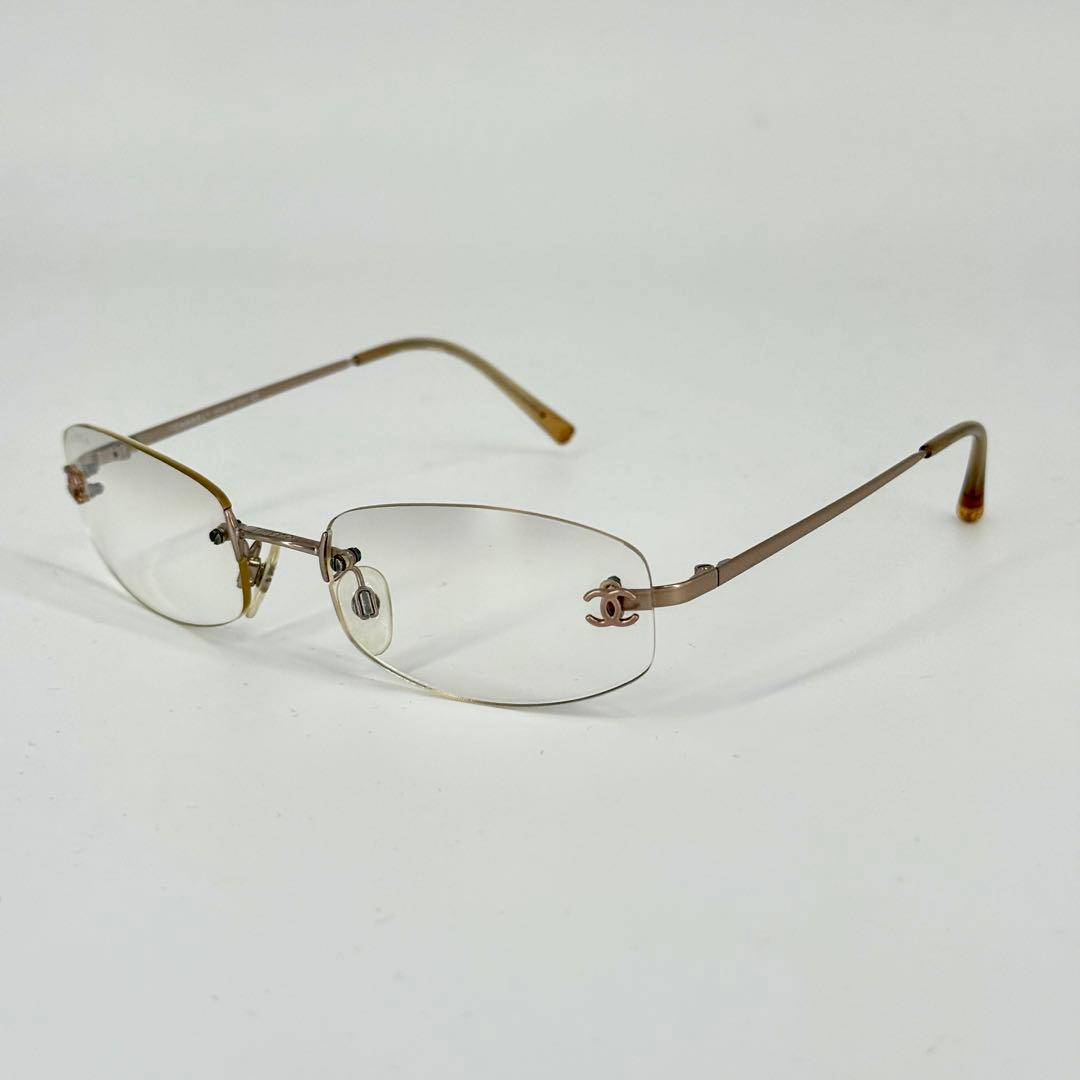 CHANEL サングラス 4002 クリアレンズ リムレス ココマーク メガネ