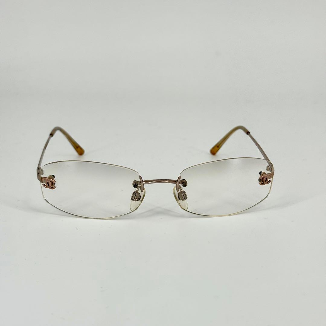 CHANEL サングラス 4002 クリアレンズ リムレス ココマーク メガネ