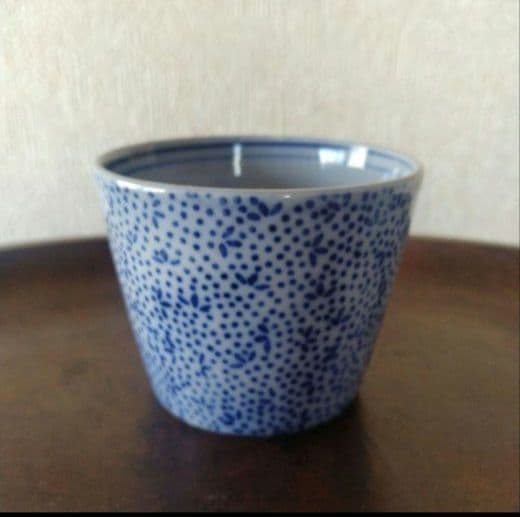 古伊万里染付印判小紋柄蕎麦猪口江戸時代幕末明治