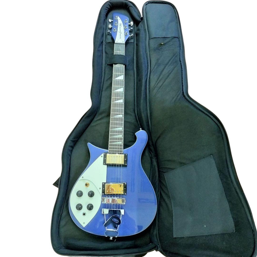 希少レフティ　Rickenbackerスタイル エレキギター 青