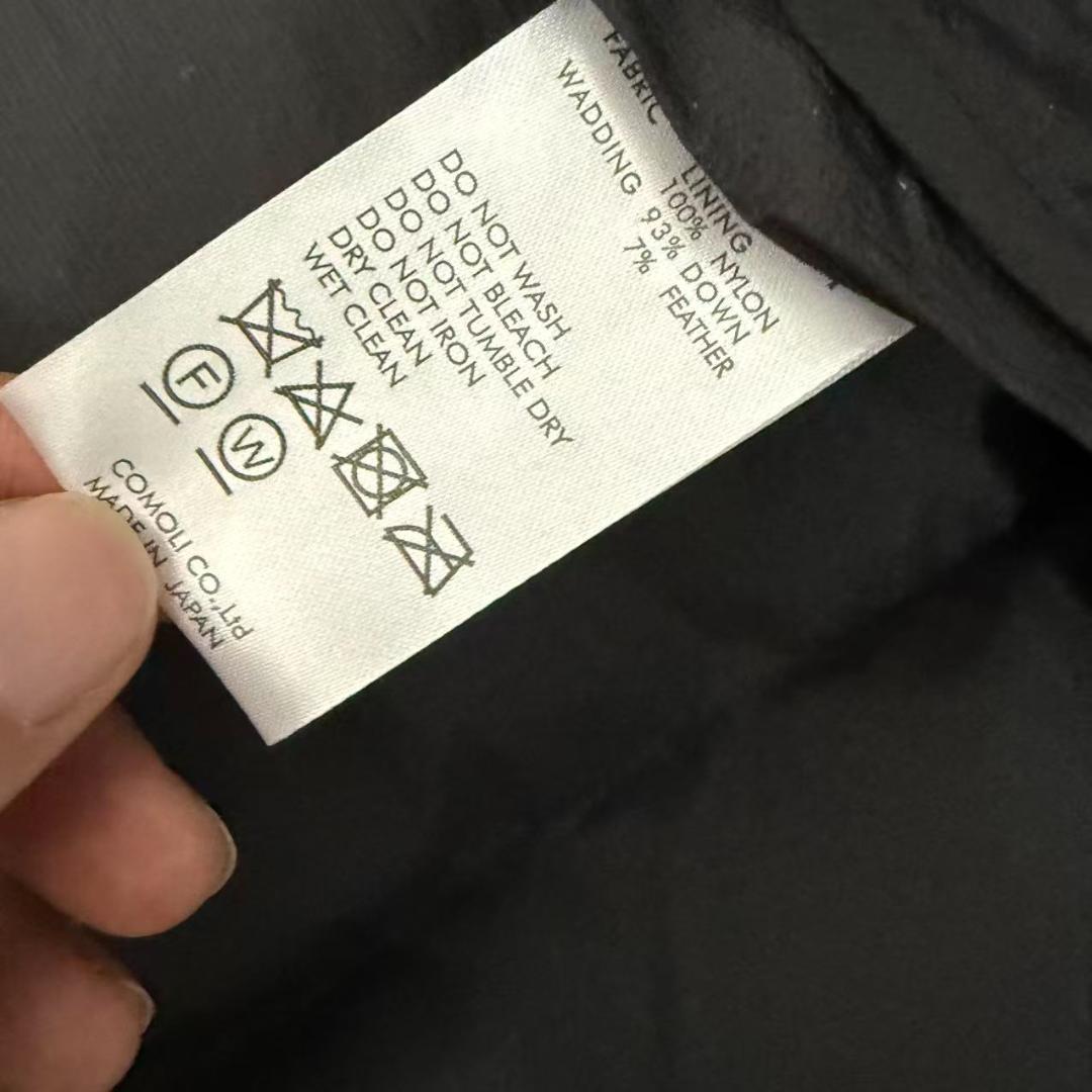 COMOLI ダウンジャケット ブラック 2