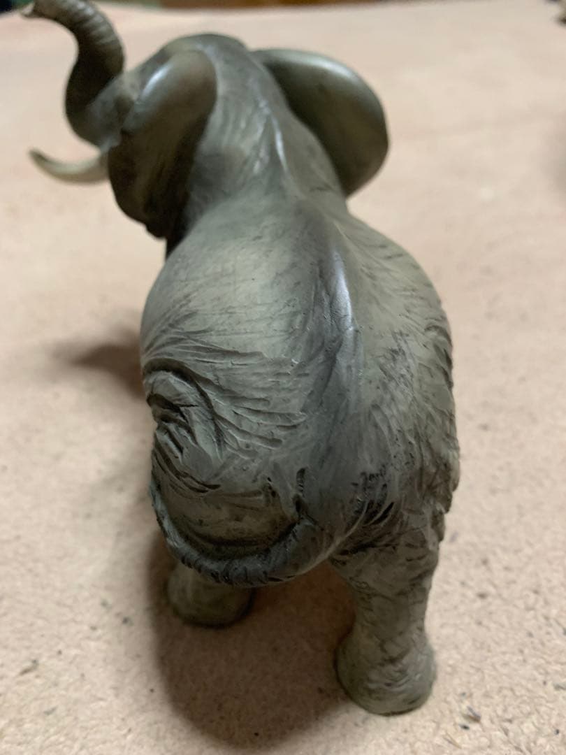 カスターニャ　イタリア製置物　 アンティーク　アフリカゾウ　castagna