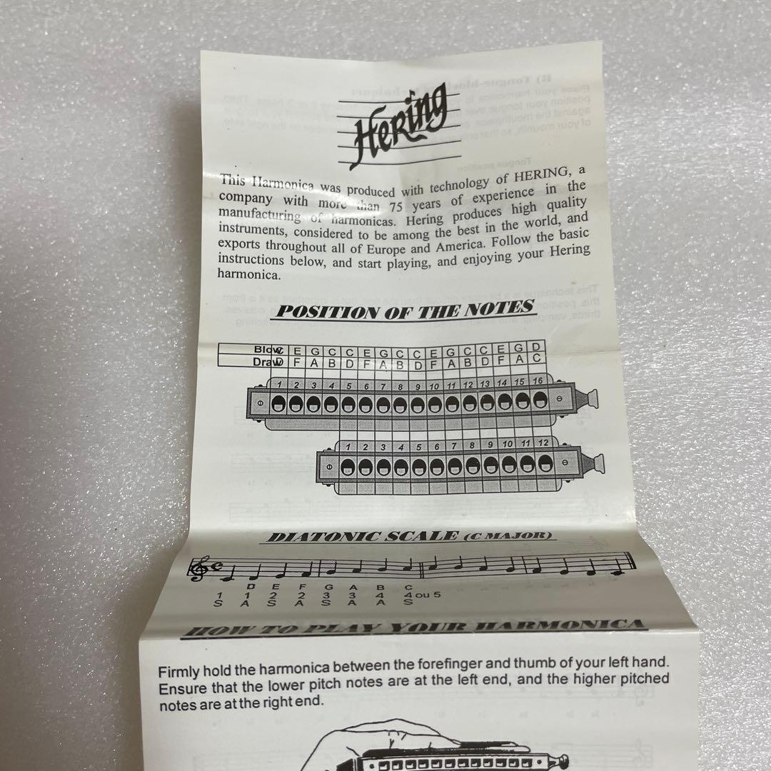 Hering 5164 Chromatic ハーモニカ　C調16穴64音