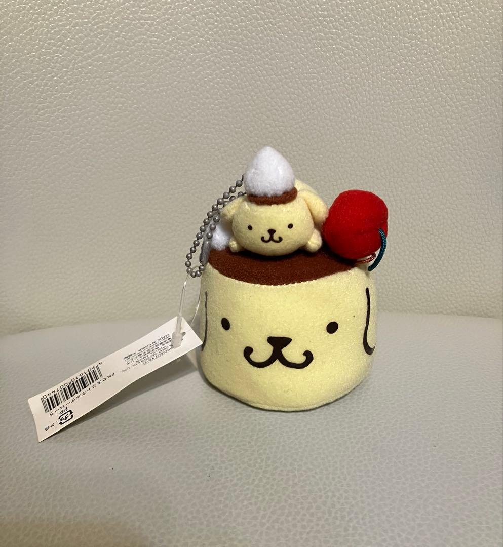 ポムポムプリン　ぬいぐるみ　マスコットホルダー　プリンアラモード　パーラー